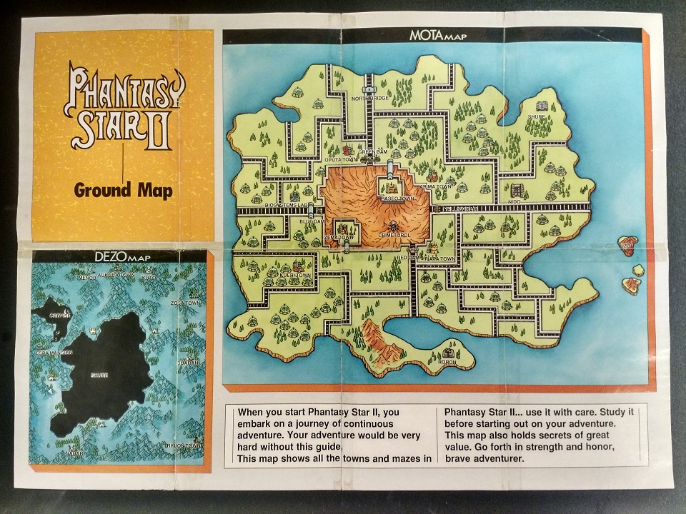 Phantasy Star 2 World Map Phantasy Star Map Restoration | RetroRGB