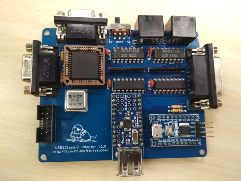 USB2Classic Input Board by Bruno Freitas