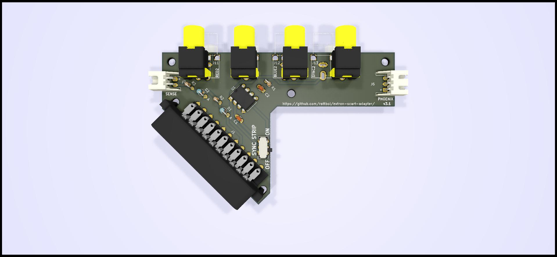Extron SCART input/output Adapter PCB