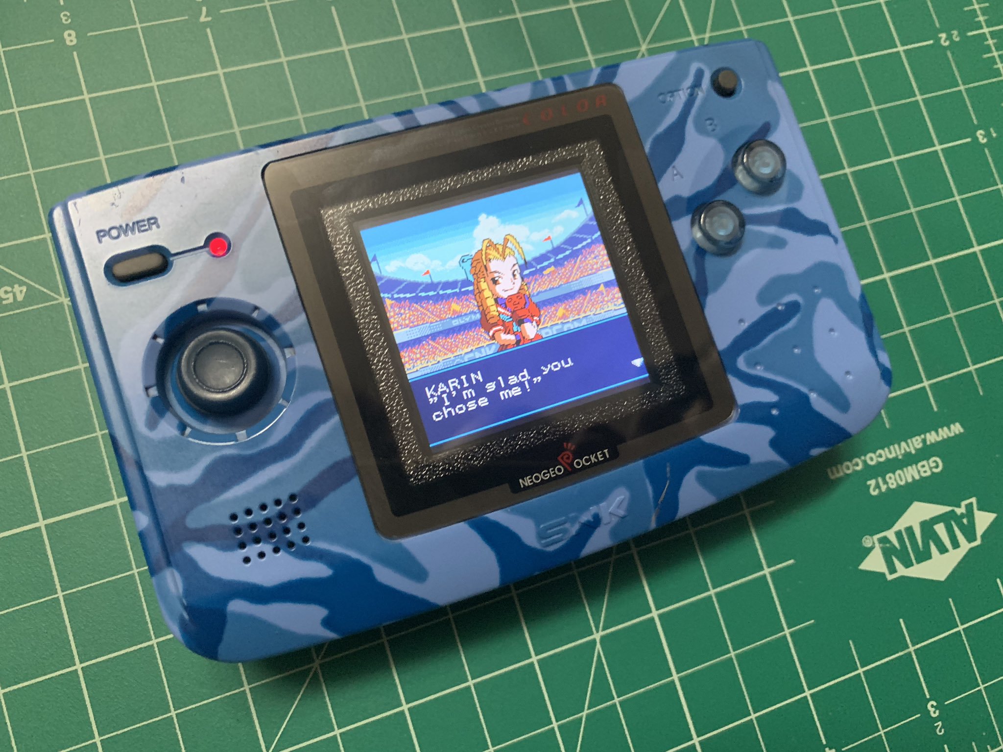 Neo Geo Pocket Color Replacement LCD Mask and retaining clip